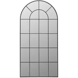 STENSKO OGLEDALO, 100/200/2,5 cm kovina, steklo, leseni material