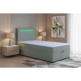 MID.YOU POSTELJA Z VZMETNICO 100 cm x 200 cm , tekstil, leseni material metino zelena | Shoptok.si