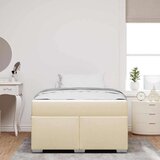  Konstrukcija postelje z vzmetnico krema 120 x 200 cm blago, (5000126913) | Shoptok.si