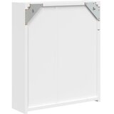  Kupaonski ormarić s ogledalom i LED svjetlom bijeli 45x13x52 cm | shoptok.hr