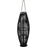 vidaXL Viseča laterna za svečo iz bambusa 95 cm črna, (20687628) | Shoptok.si