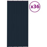 vidaXL Strešni paneli 36 kosov pocinkano jeklo antracitni 100x45 cm | Shoptok.si