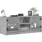 vidaXL TV ormarić sa staklenim vratima boja betona 102x37x42 cm | shoptok.hr