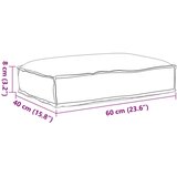  Blazina za palete za sedež Bež 60x40x8 cm Oxford tkanina, (22090396) | Shoptok.si