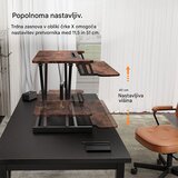 Vonhaus Nastavač za stojeći radni stol &ndash; tamno drvo | shoptok.hr