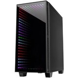  Chassis INTER-TECH X-608 INFINITY MICRO, microATX, RGB, Front and Side Tempered Glass, w/o PSU | shoptok.hr