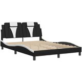  Okvir kreveta Viana s LED-om bez madracacrno-bijeli 140 x 190 cm | shoptok.hr