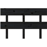  Uzglavlje za krevet crno 124 x 3 x 81 cm od masivne borovine | Eponuda.ba