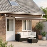  Povlačivi tende Sivosmeđa 450 × 300 cm Tkanina i Aluminij | shoptok.hr