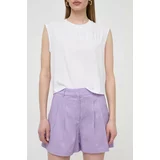 Silvian_Heach Lanene kratke hlače vijolična barva