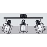  Stropna svetilka BELUCI 3 črna, (21347614) | Shoptok.si