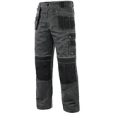 Radne pantalone do struka Orion Teodor plus/ siva/crna