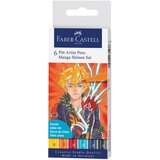 Flomaster PITT ARTIST 6BOJA MANGA SHONEN FABER CASTELL 167157 BLISTER Cene