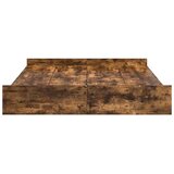  Krevet s ladicama Dimljeni hrast 135 x 190 cm Konstruirano drvo | shoptok.hr