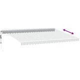 Tenda na automatsko uvlačenje antracit i bijela 500 x 350 cm | shoptok.hr