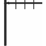  Ograda sa šiljcima Asten Crna 200 x 200 cm | Eponuda.com