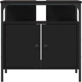 Ormarić za umivaonik crni 60 x 30 x 60 cm konstruirano drvo | shoptok.hr