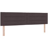  Podesivi krevet s madracem 2 pcs Tamno smeđa Tkanina Slike