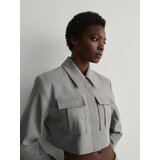 Reserved - LADIES` JACKET - light grey | shoptok.hr