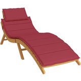  Jastuk za ležaljku boja vina 186x58x4 cm od tkanine Oxford | shoptok.hr