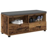  Klupa za hodnik s jastukom Staro drvo 100 x 38 x 46 cm | shoptok.hr