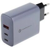 forcell F-Energy GaN mrežni punjač - 65 W s priključcima: 2x USB C i USB A s PD i QC 4.0 punjenjem | shoptok.hr
