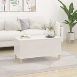  Stolić za kavu sjajni bijeli 90x44,5x45 cm konstruirano drvo | shoptok.hr