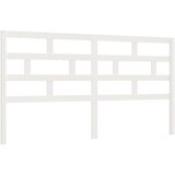 Maison Chic posteljno vzglavje - vzglavna omarica - nočna omarica belo 186x4x100 cm trdna borovina, (21706148) Cene
