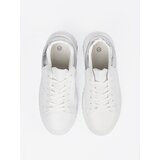 Shelvt White sneakers with silver inserts | Shoptok.si
