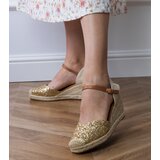 D/CEO Gold glitter wedge sandals Saluni | Shoptok.si