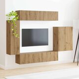  Namestitev na steno 6 pcs Umetni hrast - - Rjava - 78.74 - 98 x 31 x 29,5 cm - 2025-vidaXL-Uvoz_2 | Shoptok.si
