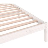 vidaXL Okvir za krevet od masivne borovine 100 x 200 cm bijeli | shoptok.hr
