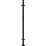 vidaXL Vrtna vrata crna 105x130 cm čelični valoviti dizajn | shoptok.hr