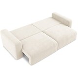 Makamii Krem sklopiva/s prostorom za odlaganje sofa od šenila 252 cm Kona – | shoptok.hr