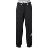ADIDAS SPORTSWEAR Sportske hlače 'Essentials' siva melange / crna / bijela