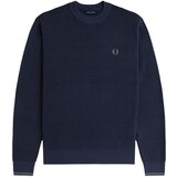 Fred Perry Puloverji Fp Waffle Stitch Jumper Modra Cene
