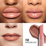 Rimmel London Stay Glossy šminka z bleščečim finišem za ustnice odtenek CAPPUCCINO LIGHT 3.4 g | Shoptok.si