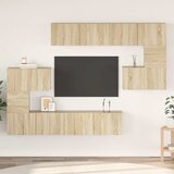  8-dijelni set TV ormarića boja hrasta sonome konstruirano drvo | Eponuda.com