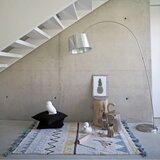 Lorena Canals Preproga iz bombaža Azteca Natural Vintage Blue - 140x200 cm | Shoptok.si