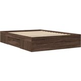  Okvir kreveta smeđa boja hrasta 120x200 cm konstruirano drvo | shoptok.hr