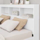  Krevet s policama Bijelo 135 x 190 cm Konstruirano drvo | shoptok.hr