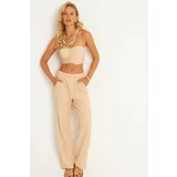 Cool & Sexy Women's Vanilla Top and Bottom Wrap Suit