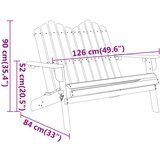  Vrtna klupa Adirondack 126 cm od masivnog drva bagrema | Eponuda.com