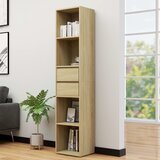 Furnova Knjižna omara sonoma hrast 36x30x171 cm iverna plošča, (21933578) | Shoptok.si