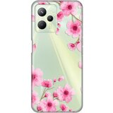 Teracell silikonska maska za Realme C35 Rose flowers Print Skin providna Cene