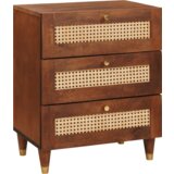 vidaXL Noćni ormarići Smeđa Stol i čvrsto drvo manga od trske | shoptok.hr