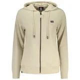 ženski bež zip-up sweatshirt