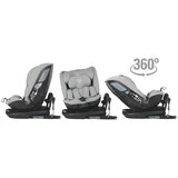 Coccolle Otroški avtosedež 0-36 kg 360 isofix 40-150 cm Velsa siva | Shoptok.si
