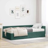  Kotni okvir postelje z matrico Drugo 2 pcs Zelena Žamet, (5000121289) | Shoptok.si