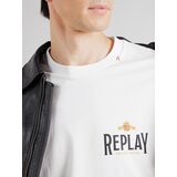 Replay Majica svijetloplava / narančasto žuta / crna / bijela | shoptok.hr
